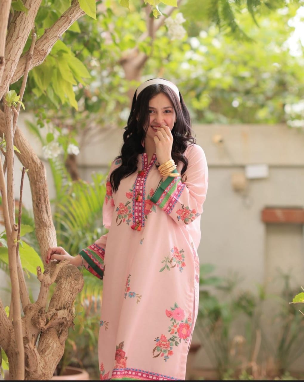 Huda Digital Stitched 2PC - Dress