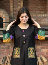 Double Pocket Self Embroidery 2PC