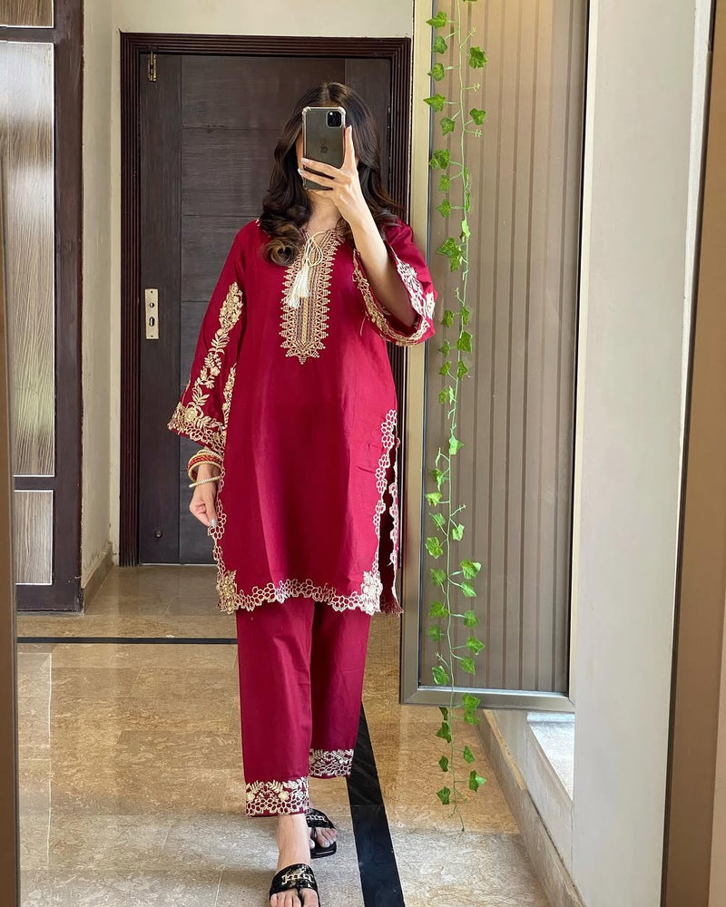 ANMOL Embroidered 2 Piece