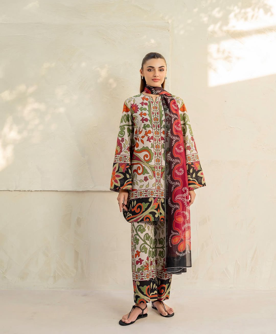 Zufraa Digital Printed Stitched 3Pc