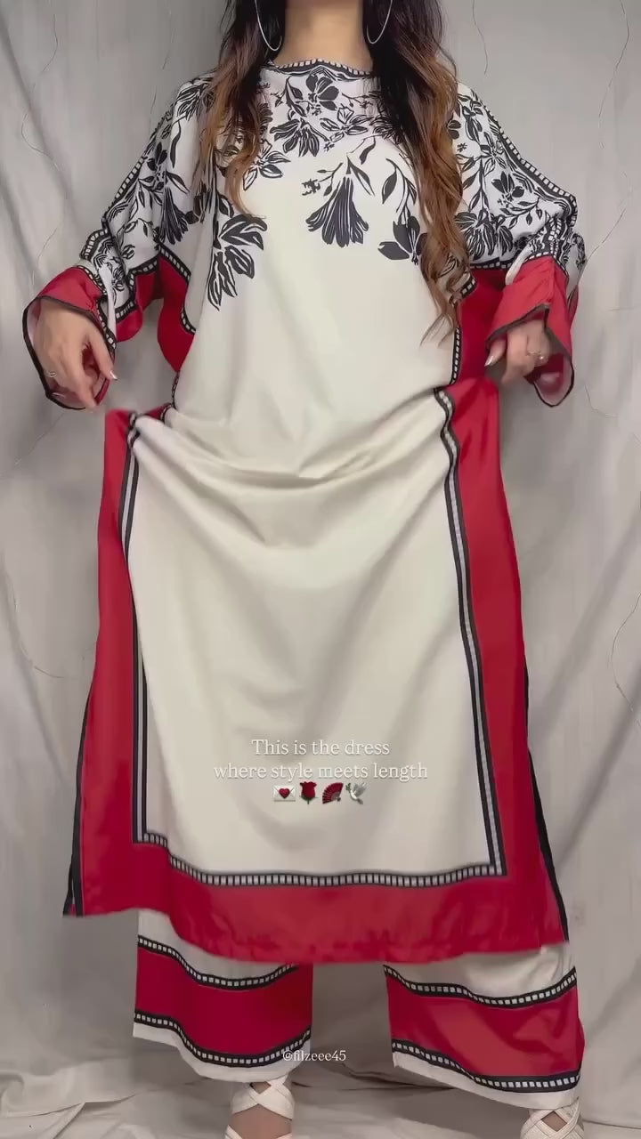 Warda Long Length Stitched 3-PCS