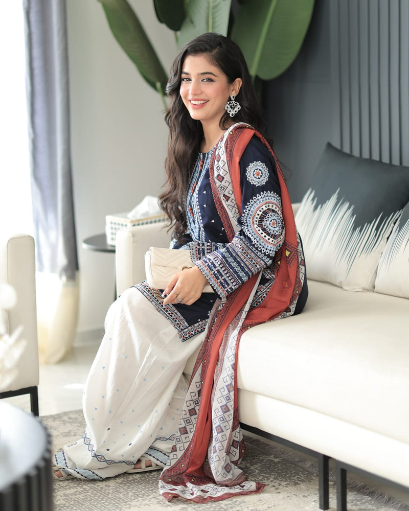 Dastan Embroidery 3Pc