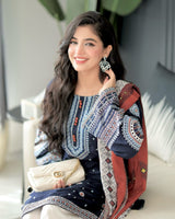 Dastan Embroidery 3Pc