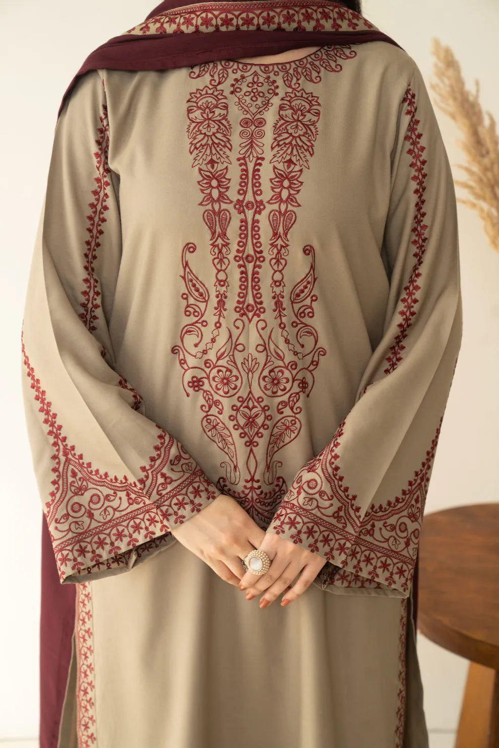 Romaisa Embroidery 3Pc