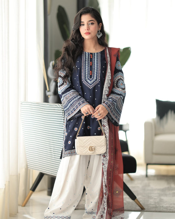 Dastan Embroidery 3Pc