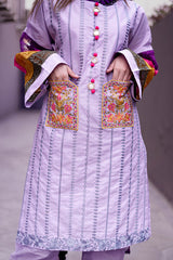 Double Pocket Self Embroidery 2PC