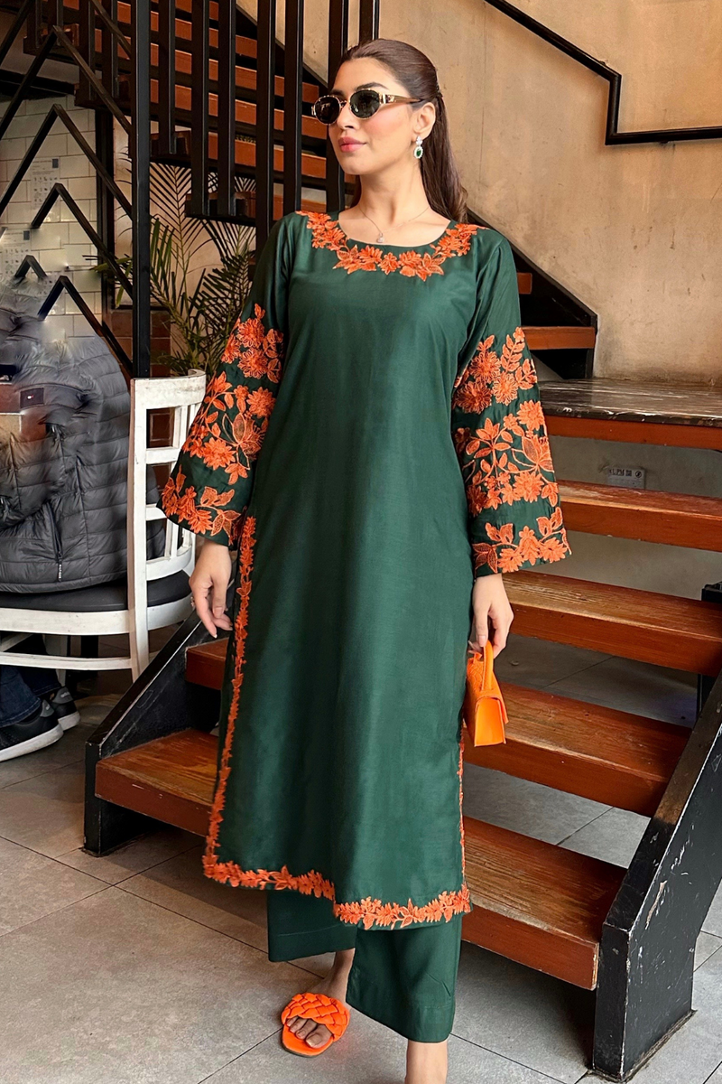 OMAL EMBROIDERED LONG LENGHT