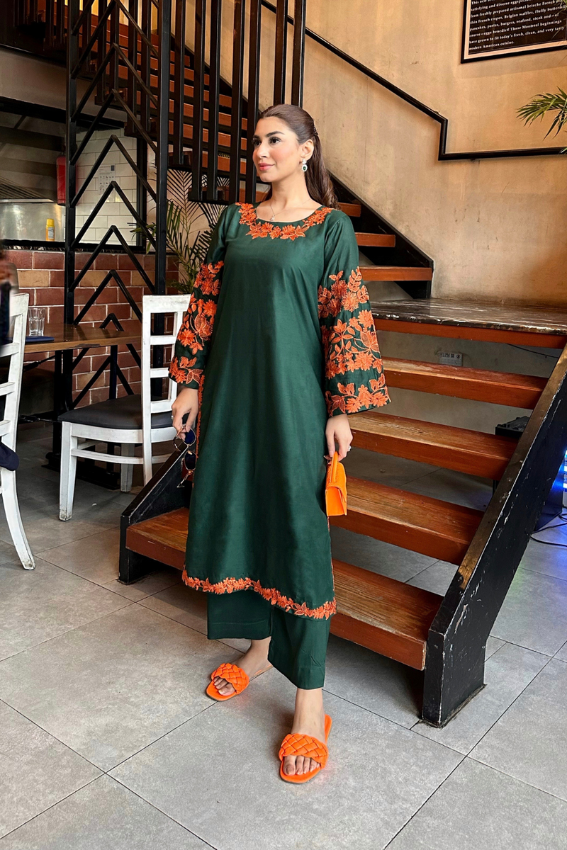 OMAL EMBROIDERED LONG LENGHT